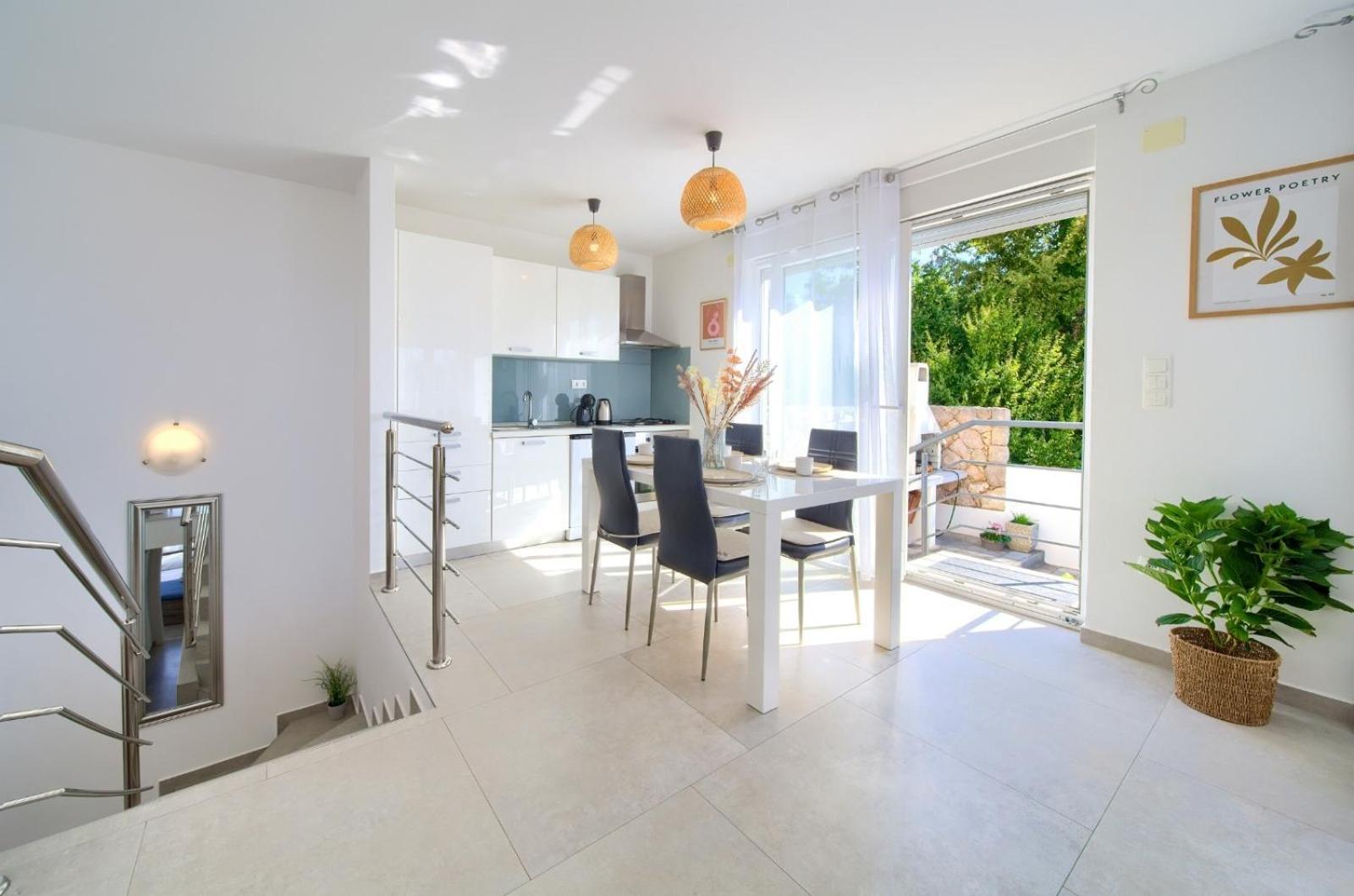 Apartment Sasso Bianco With The Private Pool Нивице Экстерьер фото