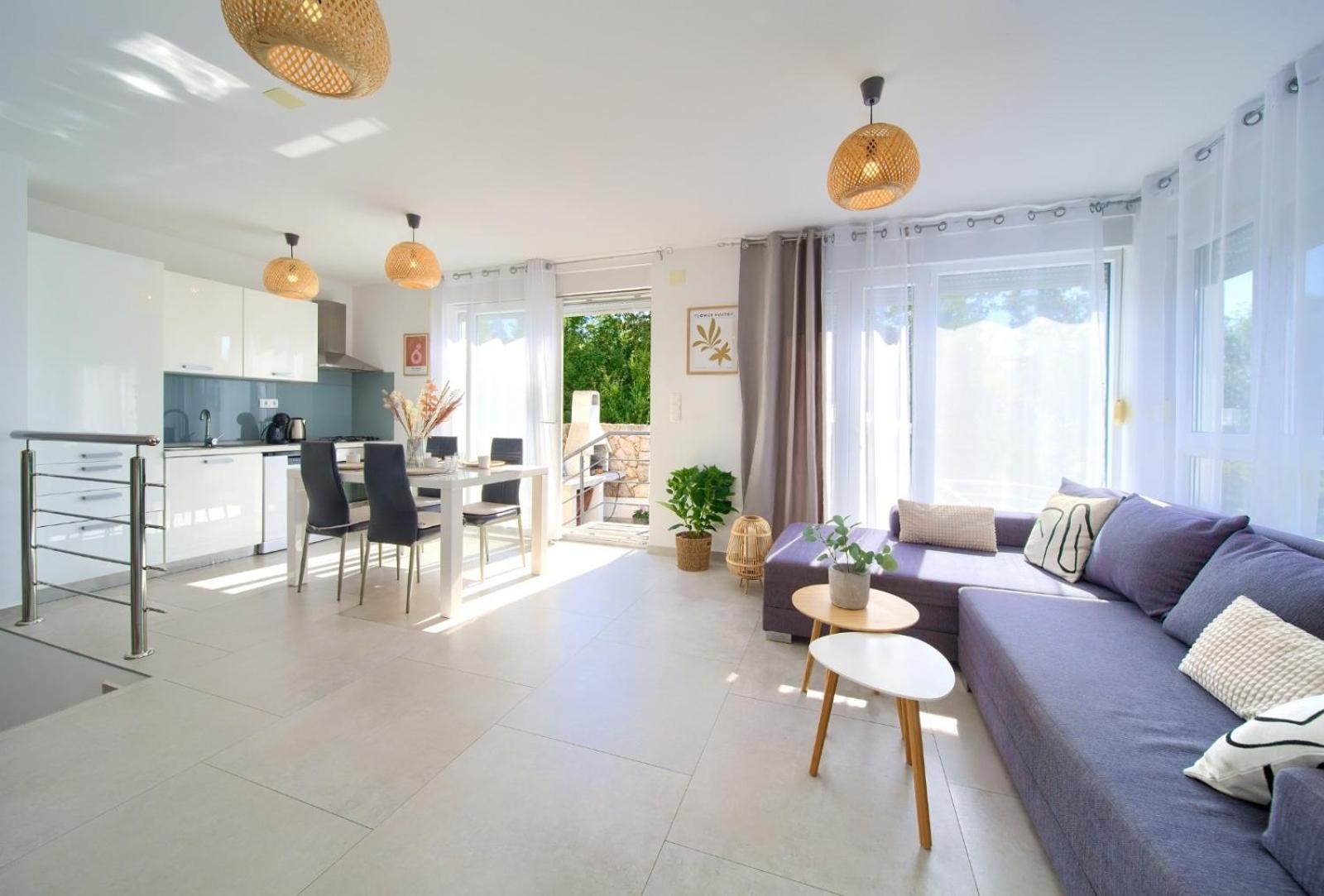Apartment Sasso Bianco With The Private Pool Нивице Экстерьер фото