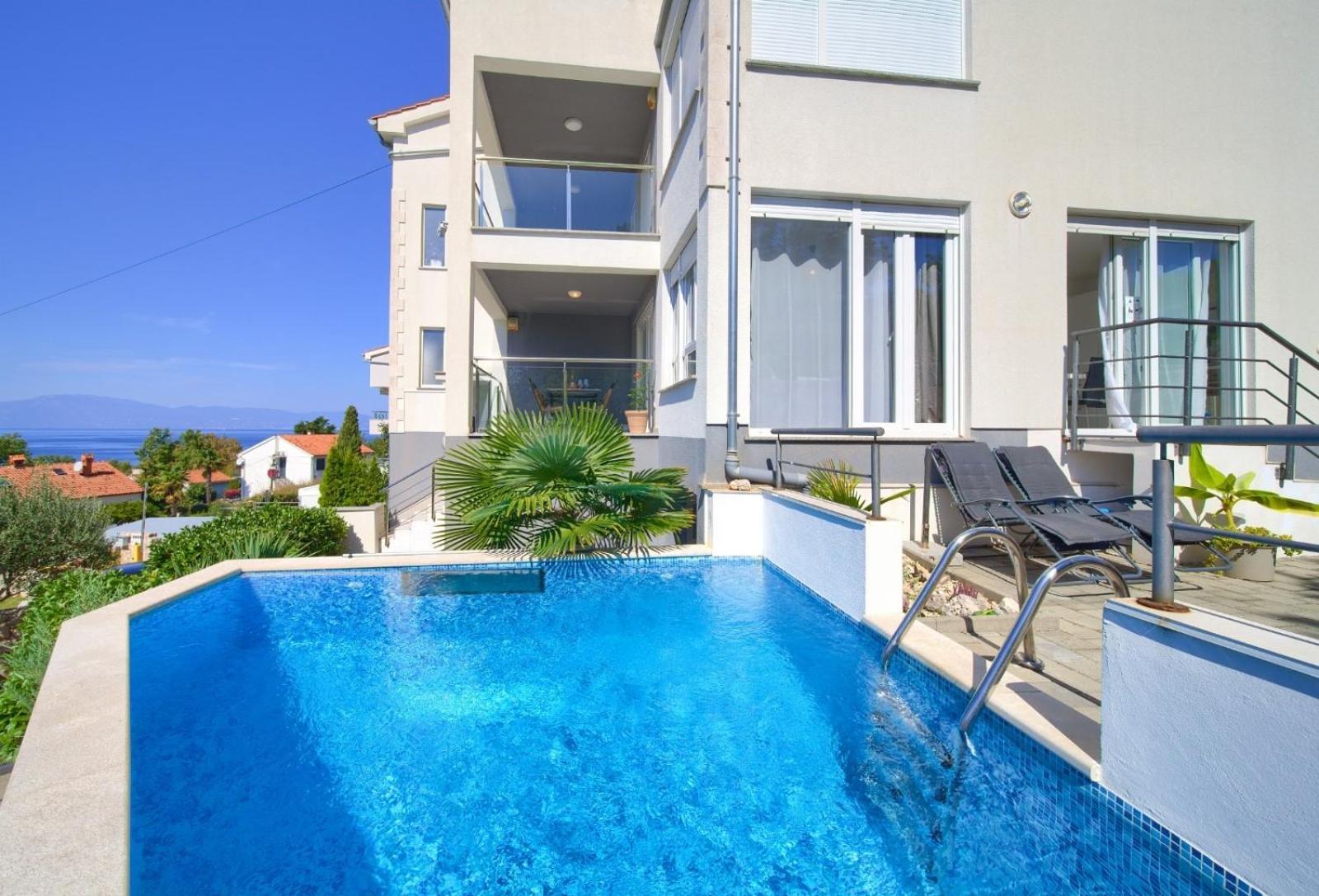 Apartment Sasso Bianco With The Private Pool Нивице Экстерьер фото