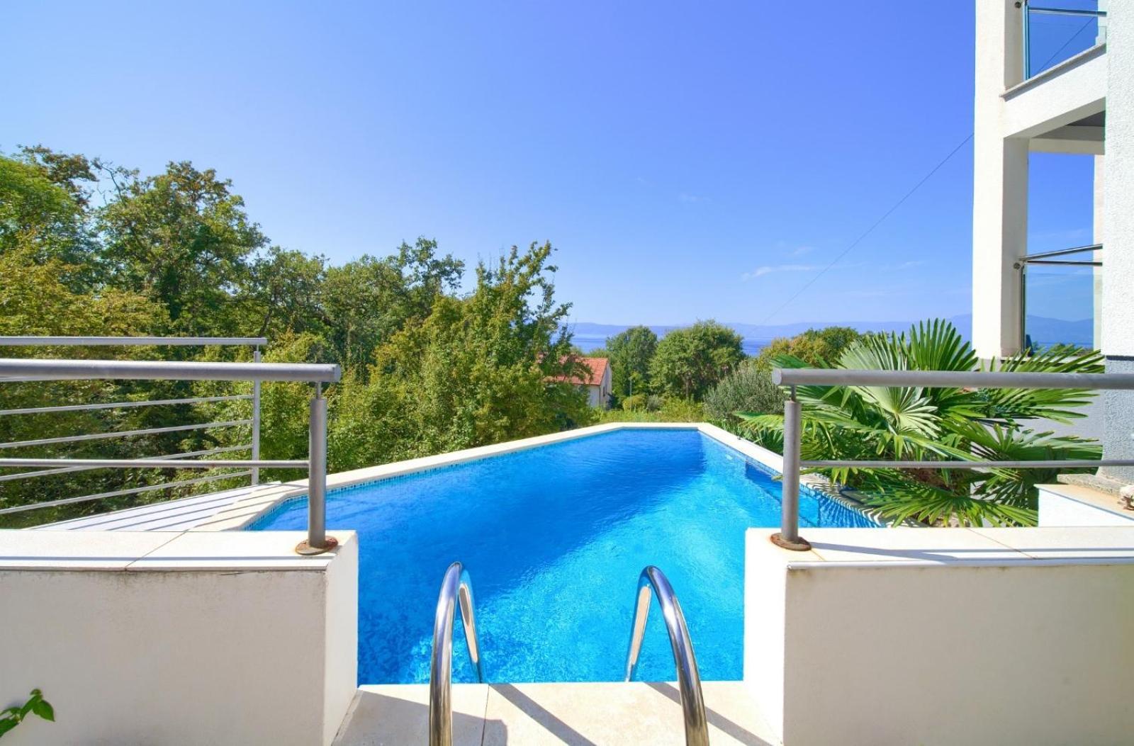 Apartment Sasso Bianco With The Private Pool Нивице Экстерьер фото